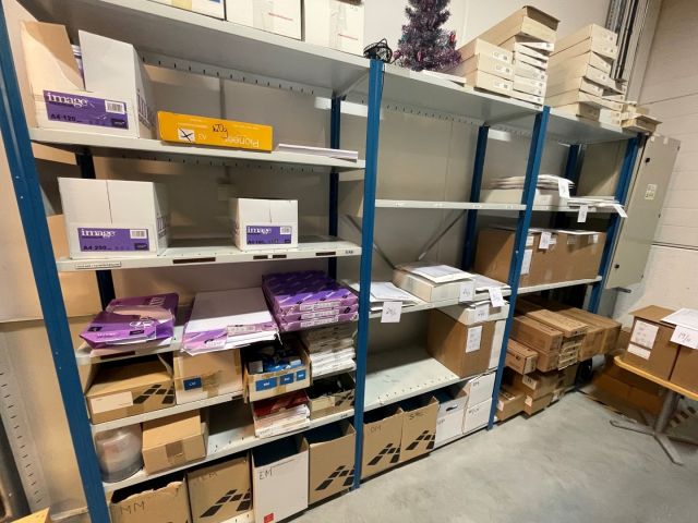 848037-4 Sheet metal shelves 14 sections