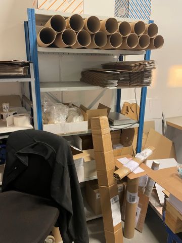 848037-9 Sheet metal shelves 14 sections