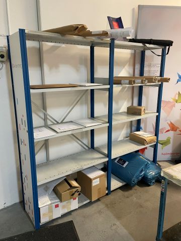 848037-10 Sheet metal shelves 14 sections