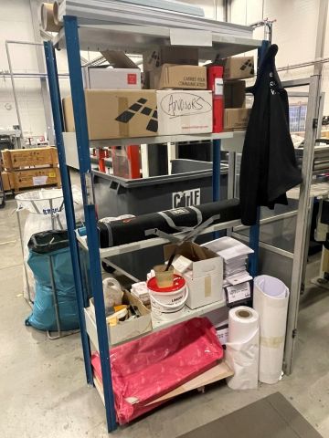 848045-3 Sheet metal shelves 9 sections