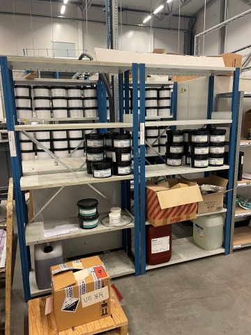 848045-4 Sheet metal shelves 9 sections