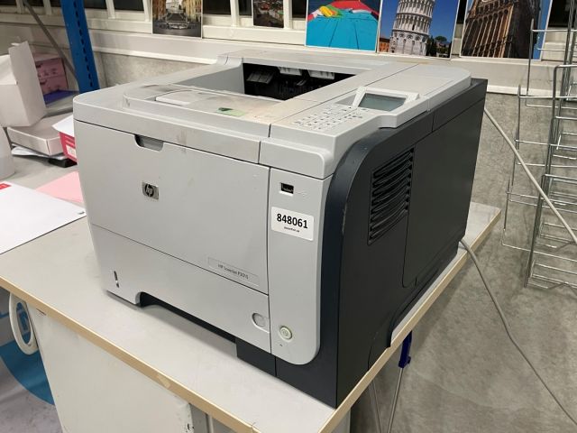 848061-2 Two printers, HP Laserjet P3015 and Pro 400