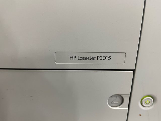 848061-3 Two printers, HP Laserjet P3015 and Pro 400