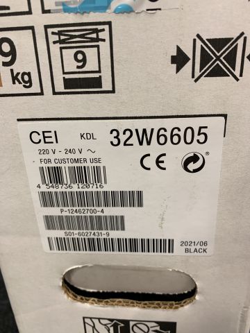 851113-3 32 "LED Smart TV Sony KDL32W6605