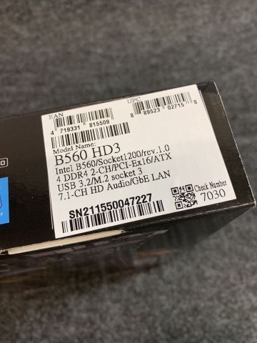 851141-3 Motherboard Gigabyte B560 HD3