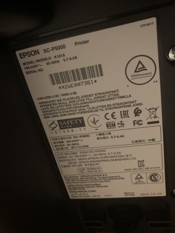 848154-6 Large format printer Epson SureColor P5000