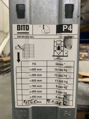 848104-2 Pallet rack Bito 39 sections -2010