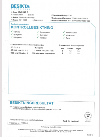 745586-45 FIAT 312 312 FIAT 500, 2013, 68 hp