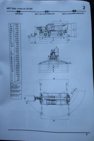 851672-72 Telescopic loader, MANITOU MRT 3050 -2013