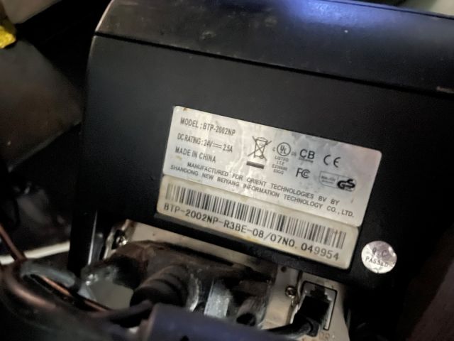 848939-3 Cash register receipt printer and cash register AURES