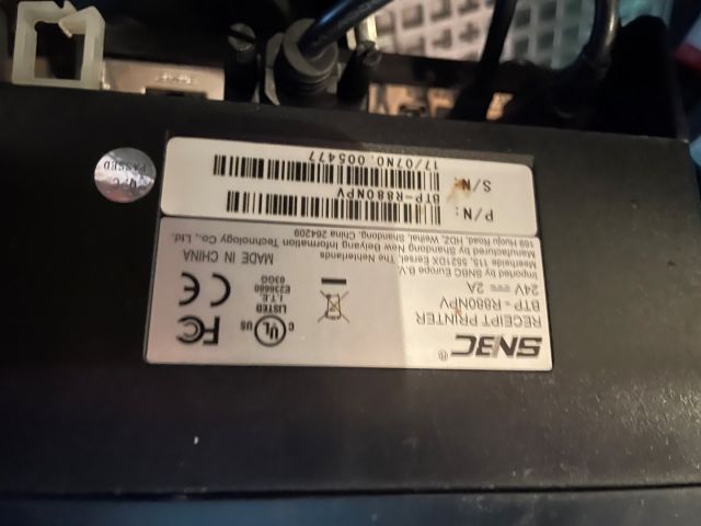 848937-3 Cash register with receipt printer and cash register AURES