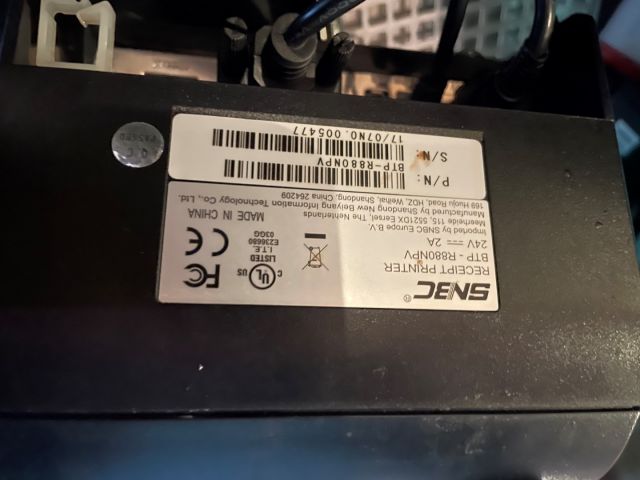 848937-4 Cash register with receipt printer and cash register AURES