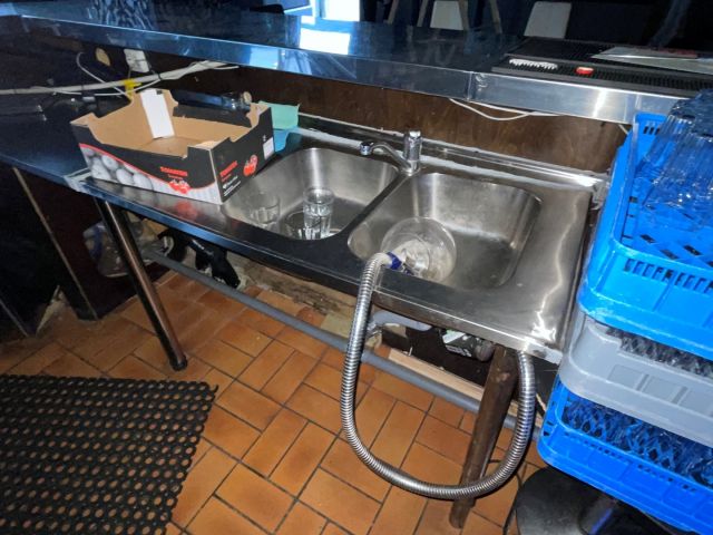 848912-21 Built-in stainless steel bar counter
