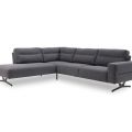 852115-3 NEW Preston corner sofa with open end left