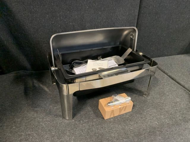 851991-2 New electric chafing dish with rolltop
