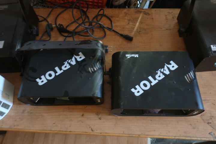 833418-4 7 disco lamps, different models - i.a. Martin Raptor