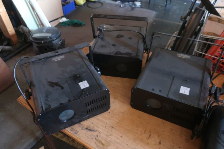 833418-5 7 disco lamps, different models - i.a. Martin Raptor