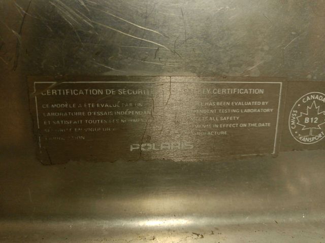 755322-38 Polaris Star Track -1988 Reg: NZS933 Repair Object