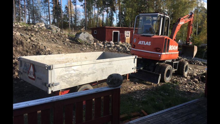 779348-7 Grävmaskin Atlas 804 M 5-ton -1995 med vagn