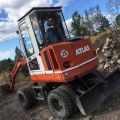 779348-6 Grävmaskin Atlas 804 M 5-ton -1995 med vagn