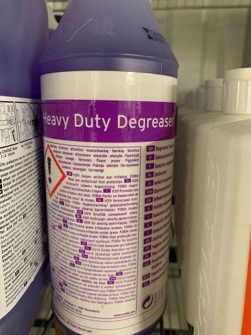 809847-22 Cleaning equipment: Aluminum stand for mop, air freshener, detergent