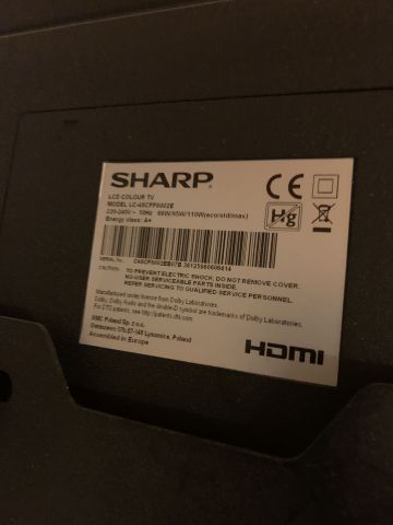 802871-7 Sharp TV incl. Wall bracket LC-48CFF6002E