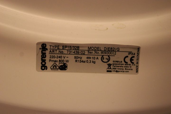 794716-12 Dryer - Gorenje, DE82