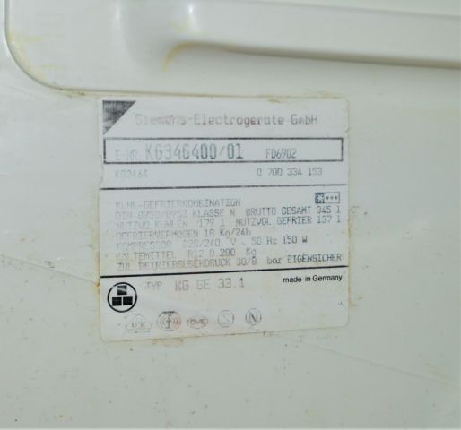 854264-6 Fridge / freezer Siemens Comfort Electronic (No. 39)