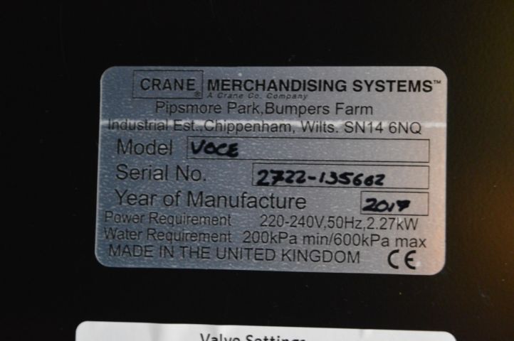 779383-6 Coffee machine Crane Voce B2C -2017