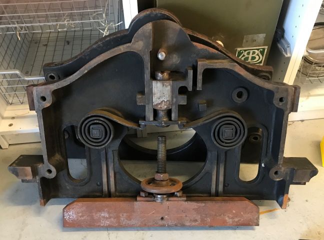 848951-4 Lithograph press karl krause with lithograph stone