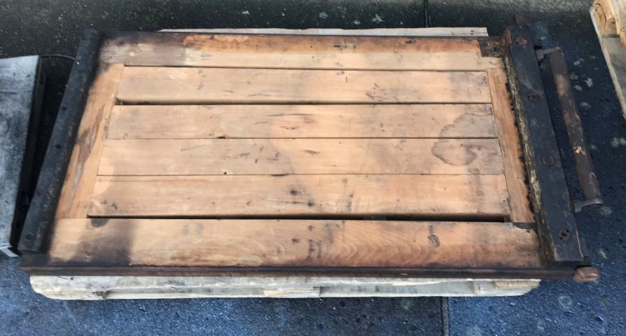 848951-5 Lithograph press karl krause with lithograph stone