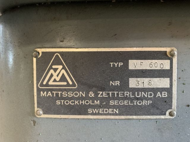 824387-6 Cutter with table feed Mattsson & Zetterlund VF600