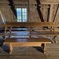 794685-1 Church pews and stool