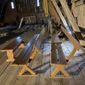 794685-3 Church pews and stool