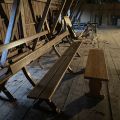 794685-2 Church pews and stool