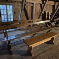794685-6 Church pews and stool