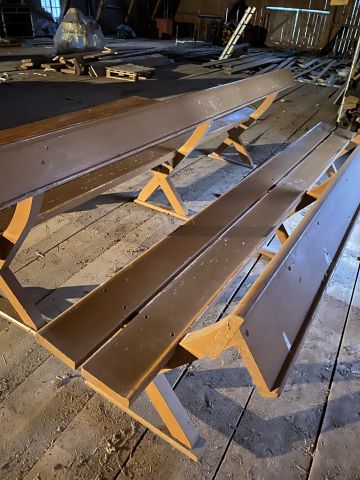794685-9 Church pews and stool