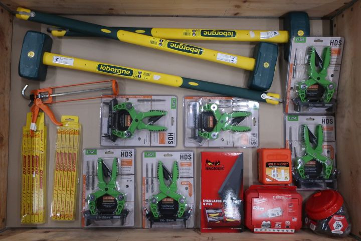 854534-1 Assortment with tools ESSVE, Leborgne, Milwaukee etc