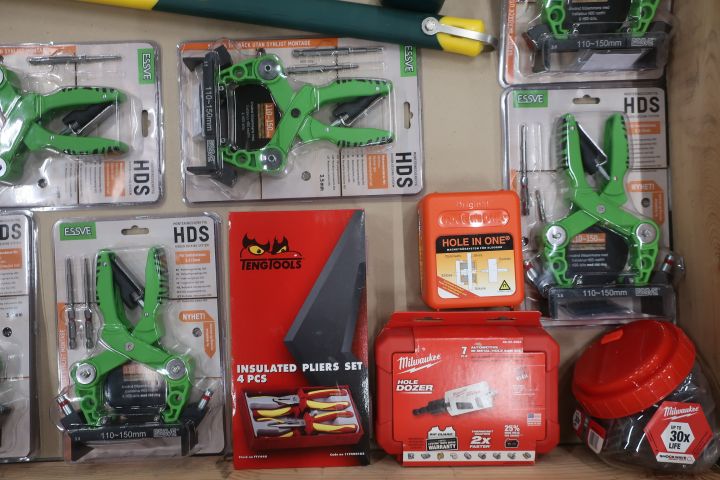 854534-2 Assortment with tools ESSVE, Leborgne, Milwaukee etc