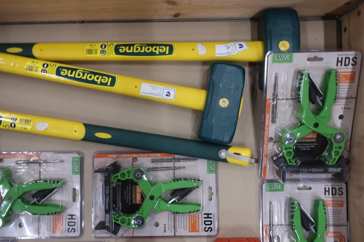 854534-3 Assortment with tools ESSVE, Leborgne, Milwaukee etc