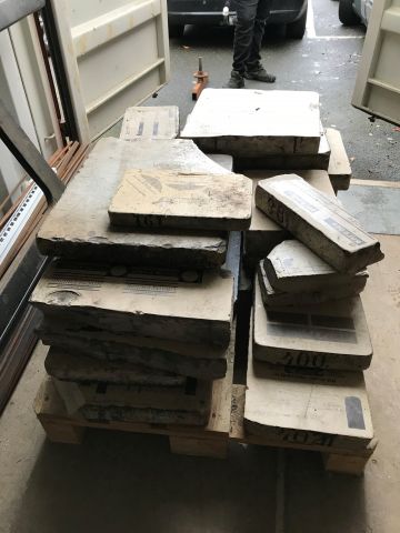 848951-8 Lithograph press karl krause with lithograph stone