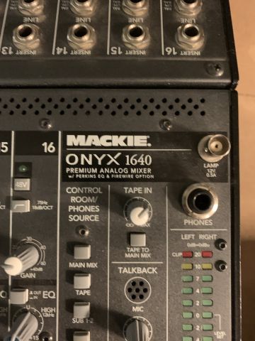 844936-2 16-channel mixer table, Mackie Onyx 1610