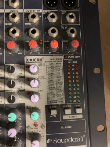 844937-2 12-channel mixing table Soundcraft EFX12