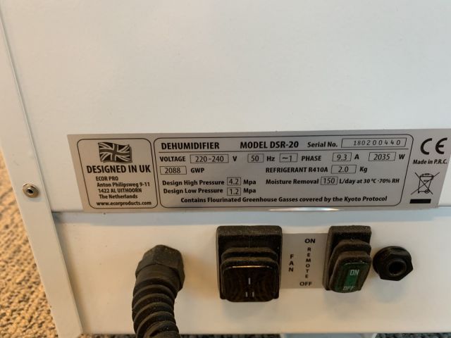 824404-4 Condenser dehumidifier Ecor Pro DSR-20