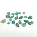 855222-1 20 pcs Rust stones of Emerald about 55 ctv