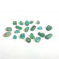 855222-2 20 pcs Rust stones of Emerald about 55 ctv