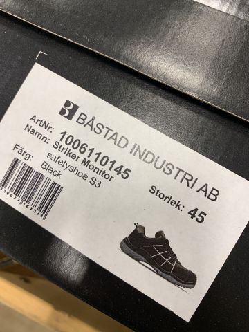 855407-2 Monitor Striker safety shoes S3, Black Size 45
