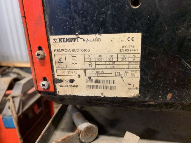 809781-3 MIG welder with feeder Kemppi Kempoweld 4000W / K400