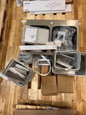 812135-45 Lot with kitchen system IKEA, about 170 packages (unused)