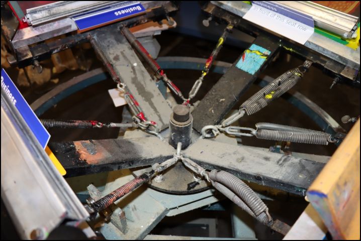 855848-7 Textile spinner, 4 arms, 3 pallets